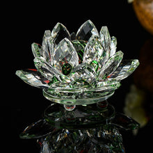 Load image into Gallery viewer, 80 mm Feng shui Quartz Crystal Lotus Flower