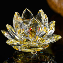 Load image into Gallery viewer, 80 mm Feng shui Quartz Crystal Lotus Flower