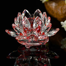Load image into Gallery viewer, 80 mm Feng shui Quartz Crystal Lotus Flower