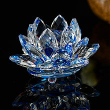 Load image into Gallery viewer, 80 mm Feng shui Quartz Crystal Lotus Flower