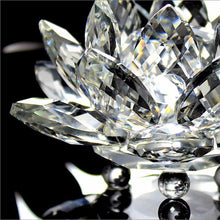 Load image into Gallery viewer, 80 mm Feng shui Quartz Crystal Lotus Flower
