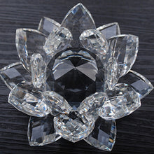 Load image into Gallery viewer, 80 mm Feng shui Quartz Crystal Lotus Flower