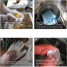 Load image into Gallery viewer, A Pair Magic Silicone Scrubber Rubber Cleaning