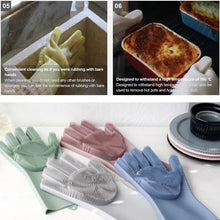 Load image into Gallery viewer, A Pair Magic Silicone Scrubber Rubber Cleaning